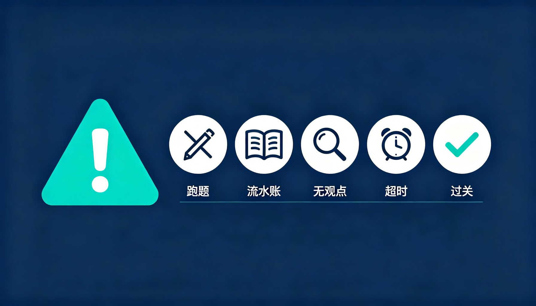 读一本好书征文十大避坑警示图：跑题流水账无观点超时过关五个关键警示