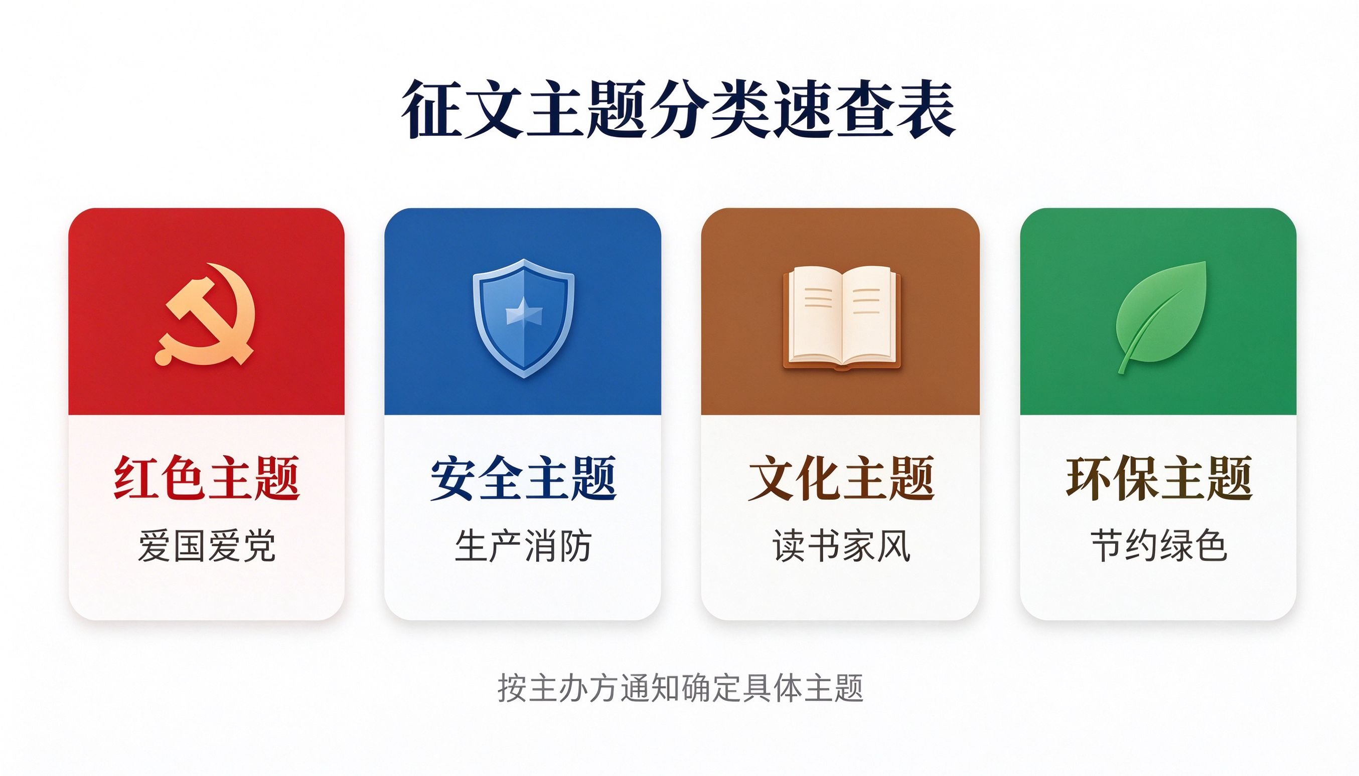 征文主题四大分类速查表