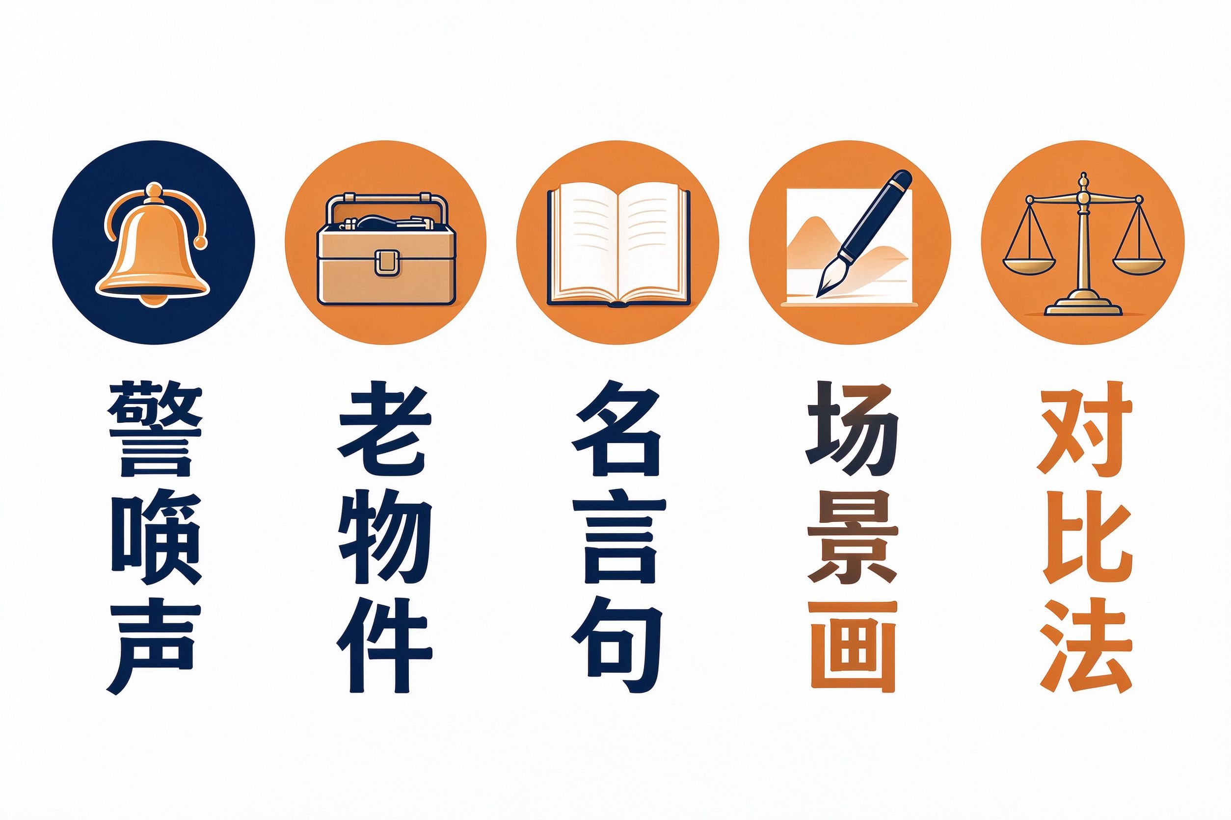 918征文五类开头方式:警笛声老物件名言句场景画对比法