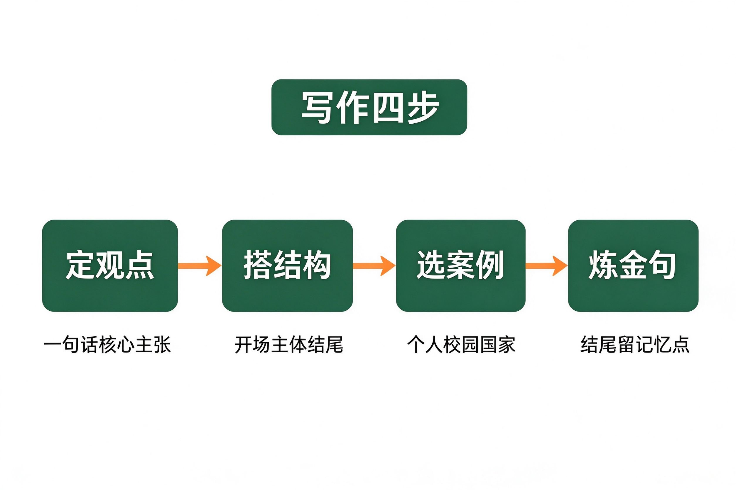 宪法演讲稿写作四步流程图