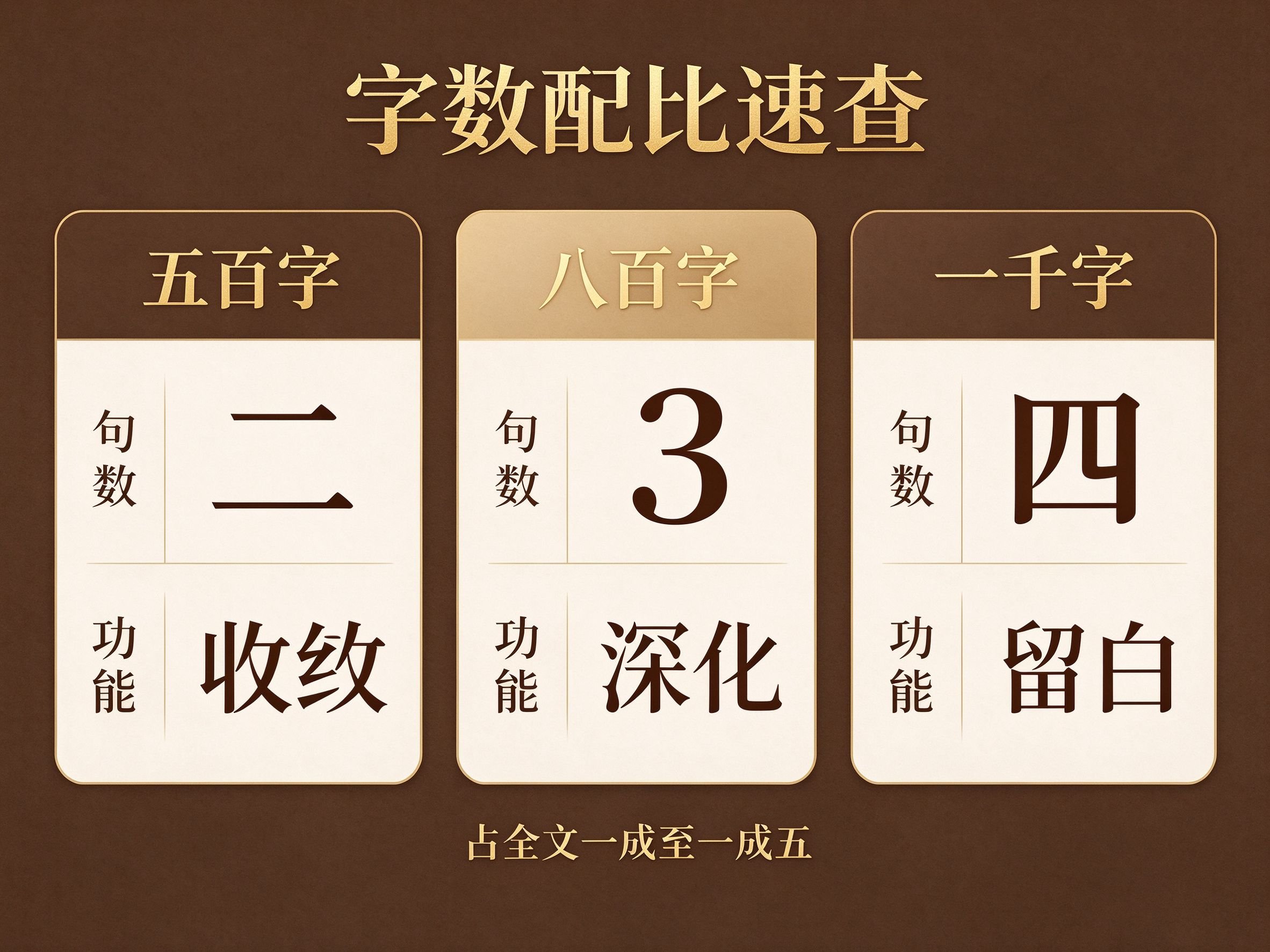 不同字数家风征文结尾配比速查表:五百字八百字一千字的句数与功能对照