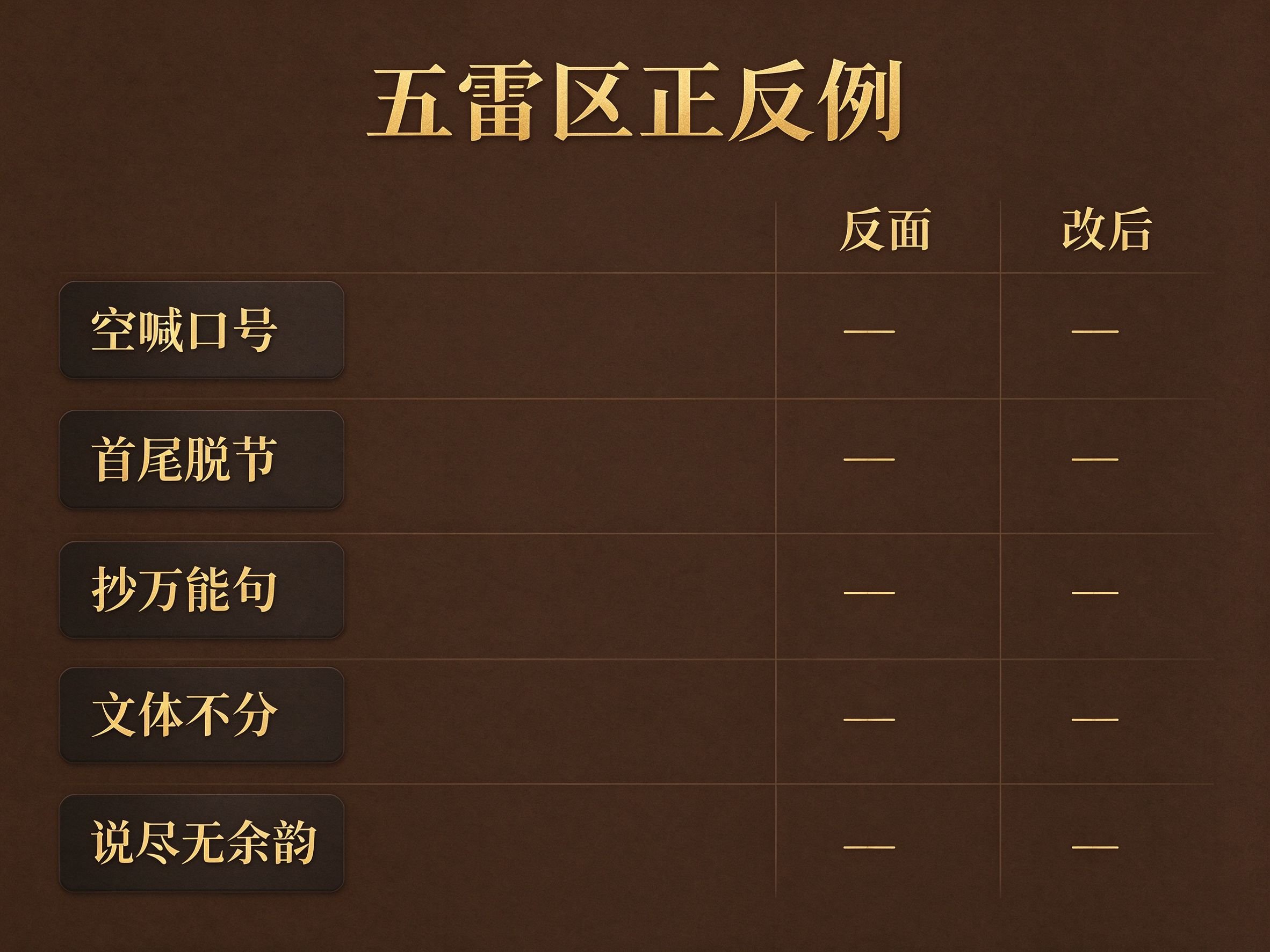 家风征文结尾五个雷区正反例对比:空喊口号首尾脱节抄通用句文体不分说尽无余韵